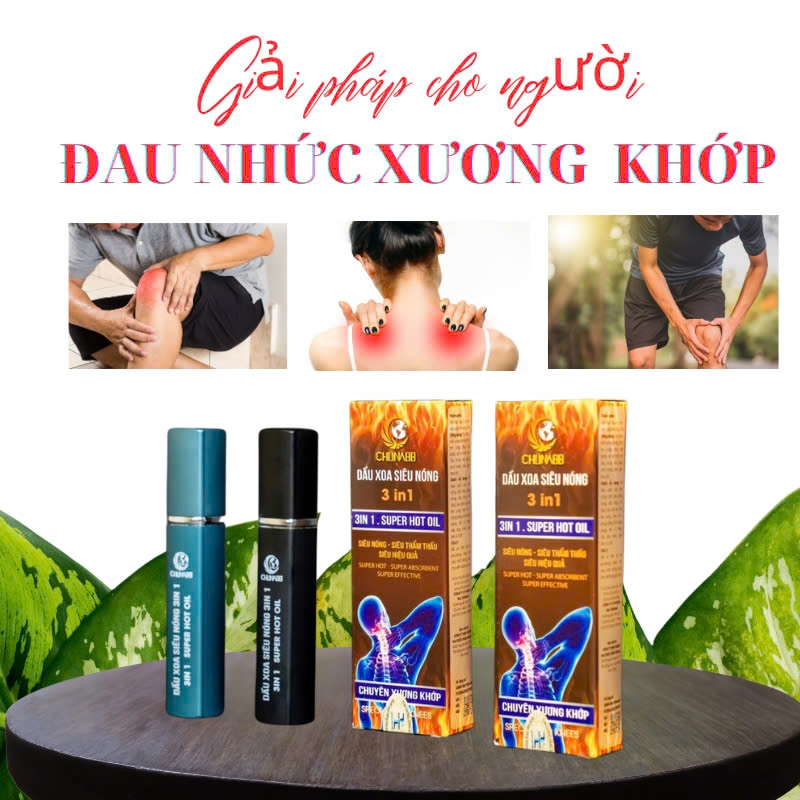 DẦU XOA SIÊU NÓNG CHUNA 3 IN 1  (MSP: 139001)